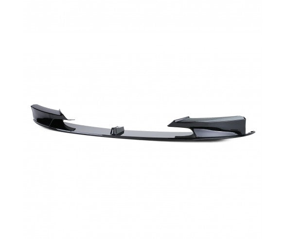 Gloss Black Performance Front Spoiler Splitter Lip for BMW F30, F31 M Sport models.